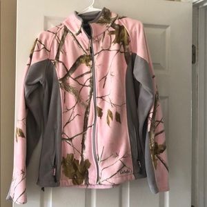 CABELA’S fleece pink camouflage jacket